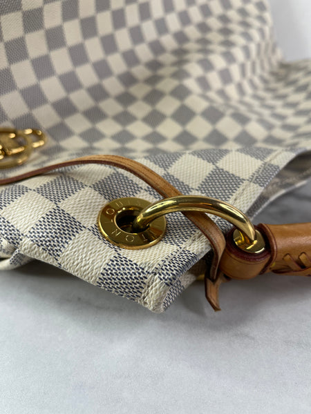 LOUIS VUITTON Damier Azur Artsy MM Shoulder Bag