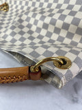 LOUIS VUITTON Damier Azur Artsy MM Shoulder Bag