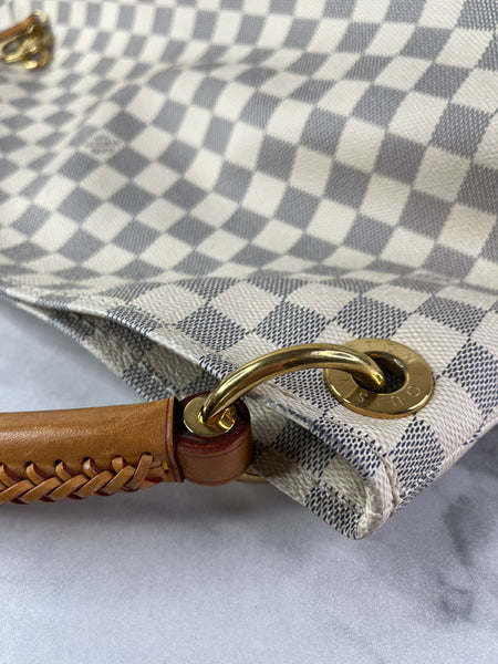 LOUIS VUITTON Damier Azur Artsy MM Shoulder Bag