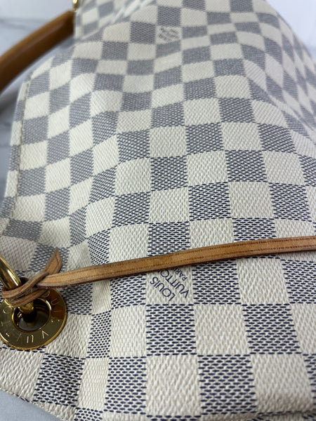 LOUIS VUITTON Damier Azur Artsy MM Shoulder Bag