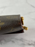 LOUIS VUITTON Monogram Sarah Wallet (with crossbody chain)