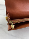 LOUIS VUITTON Monogram Sarah Wallet (with crossbody chain)