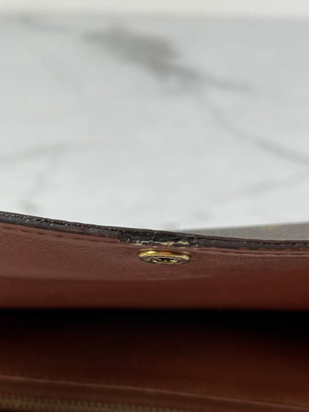 LOUIS VUITTON Monogram Sarah Wallet (with crossbody chain)