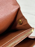 LOUIS VUITTON Monogram Sarah Wallet (with crossbody chain)