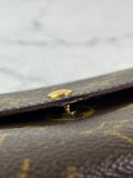 LOUIS VUITTON Monogram Sarah Wallet (with crossbody chain)