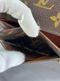 LOUIS VUITTON Monogram Sarah Wallet (with crossbody chain)