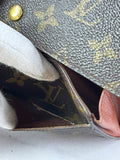 LOUIS VUITTON Monogram Sarah Wallet (with crossbody chain)
