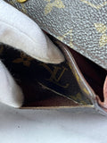 LOUIS VUITTON Monogram Sarah Wallet (with crossbody chain)