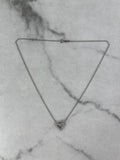 Tiffany Hearts Platinum Diamond Mini Pendant Necklace