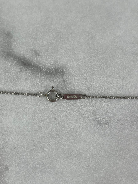 Tiffany Hearts Platinum Diamond Mini Pendant Necklace