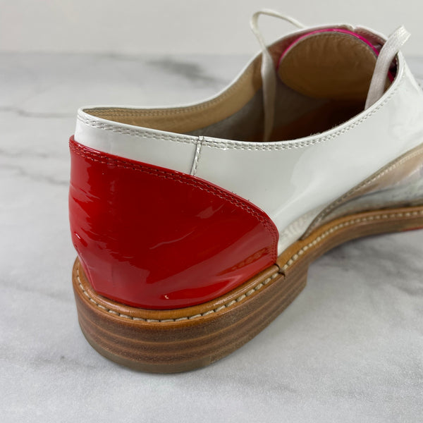 Christian Louboutin Multicolor PVC/Patent Havana Woman Trash Flats Size 39.5