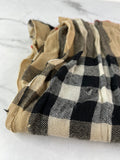 BURBERRY Fringed checked wool scarf