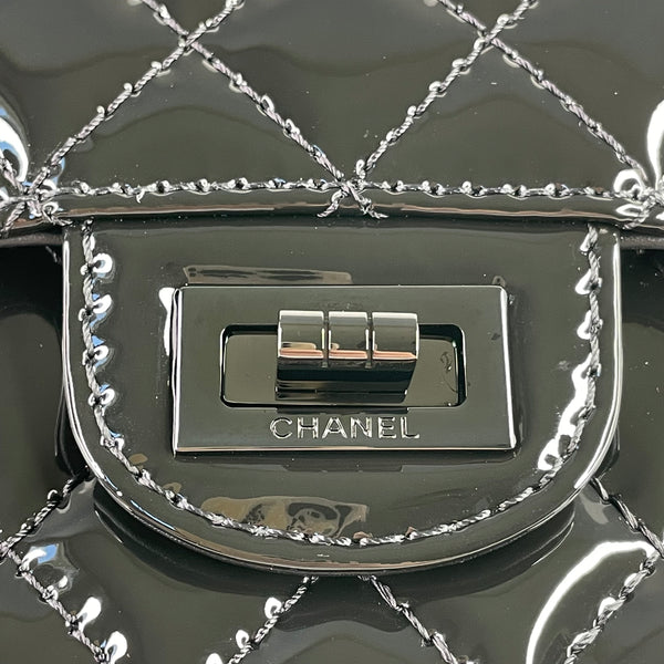 CHANEL So Black Patent Calfskin Quilted 2.55 Reissue Mini Flap Bag