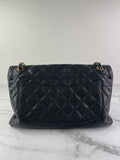 CHANEL Black Caviar Classic Jumbo Double Flap Bag