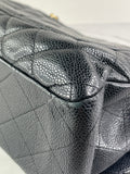 CHANEL Black Caviar Classic Jumbo Double Flap Bag