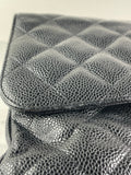 CHANEL Black Caviar Classic Jumbo Double Flap Bag