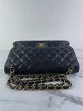 CHANEL Black Caviar Classic Jumbo Double Flap Bag