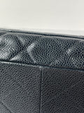 CHANEL Black Caviar Classic Jumbo Double Flap Bag