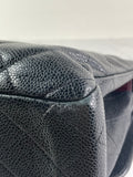 CHANEL Black Caviar Classic Jumbo Double Flap Bag