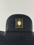 CHANEL Black Caviar Classic Jumbo Double Flap Bag