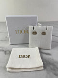 Christian Dior Clair D Lune Earrings Gold-Finish Metal and Sparkling Crystals