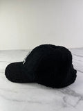 Saint Laurent Unisex SL Black Bouclé Tweed Wool Baseball Cap