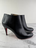Christian Louboutin Black Leather Belle Ankle Boots Size 41