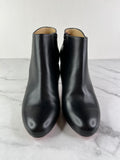 Christian Louboutin Black Leather Belle Ankle Boots Size 41