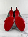 Christian Louboutin Black Leather Belle Ankle Boots Size 41