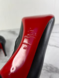 Christian Louboutin Black Leather Belle Ankle Boots Size 41