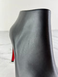 Christian Louboutin Black Leather Belle Ankle Boots Size 41