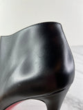 Christian Louboutin Black Leather Belle Ankle Boots Size 41