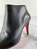 Christian Louboutin Black Leather Belle Ankle Boots Size 41