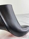 Christian Louboutin Black Leather Belle Ankle Boots Size 41