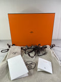 Hermes Black Ecru Calfskin Woolskin Daydream Sneakers Size 37.5