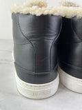 Hermes Black Ecru Calfskin Woolskin Daydream Sneakers Size 37.5