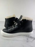 Hermes Black Ecru Calfskin Woolskin Daydream Sneakers Size 37.5