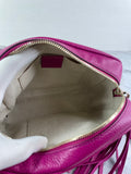 GUCCI Fuchsia Leather Soho Disco Camera Crossbody/Shoulder Bag