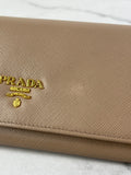 PRADA Cammeo Large Saffiano Leather Wallet
