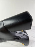 GUCCI Black Leather Horsebit ankle boots Size 40