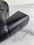 GUCCI Black Leather Horsebit ankle boots Size 40