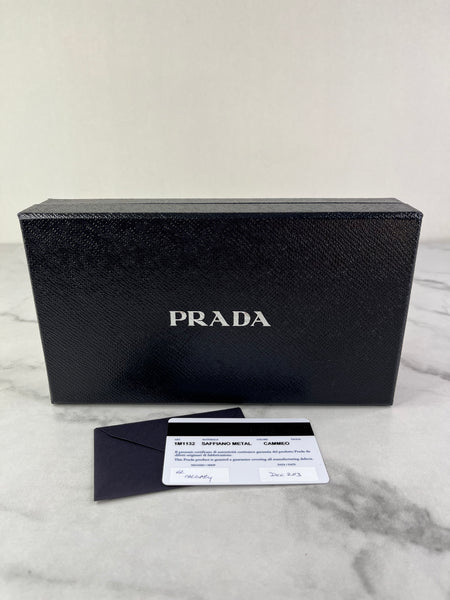 PRADA Cammeo Large Saffiano Leather Wallet