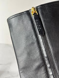 GUCCI Black Leather Horsebit ankle boots Size 40