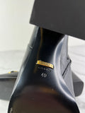 GUCCI Black Leather Horsebit ankle boots Size 40