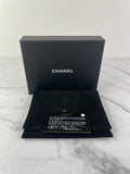 CHANEL Black Lambskin Quilted 19 Zip Card Holder Wallet