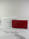 Balenciaga Red Classic Money Continental Wallet