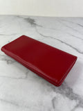 Balenciaga Red Classic Money Continental Wallet