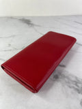 Balenciaga Red Classic Money Continental Wallet