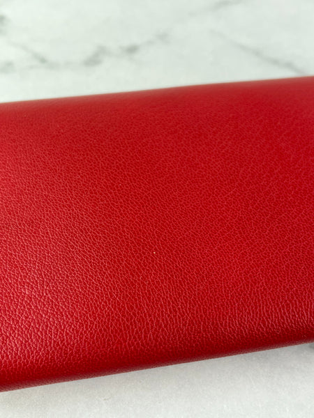 Balenciaga Red Classic Money Continental Wallet