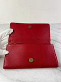 Balenciaga Red Classic Money Continental Wallet